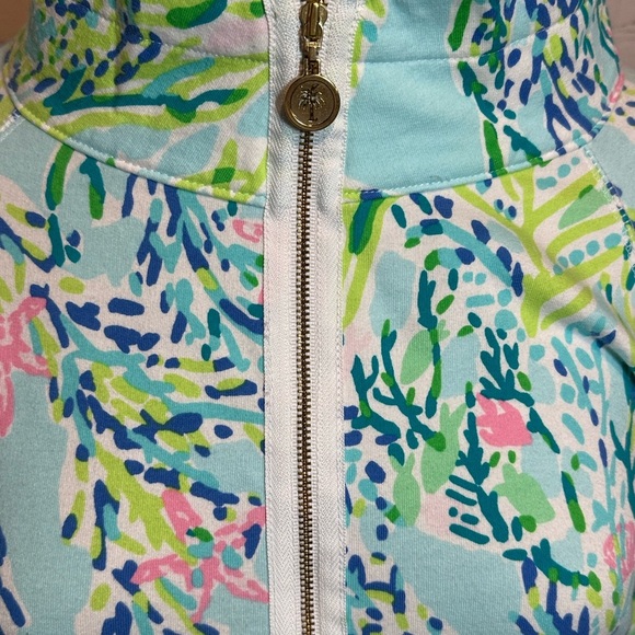 Lilly Pulitzer Skipper Blue Heaven popover quarter zip - Picture 3 of 6